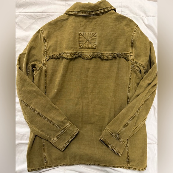 Anthropologie Ruffled Utility Jacket - Picture 6 of 6